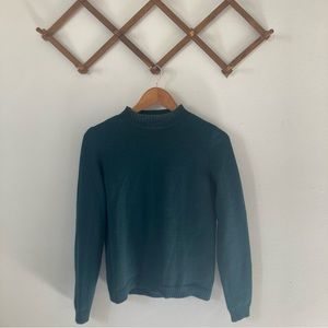 Betina Lou Denise Mock Neck Sweater in Forest Green